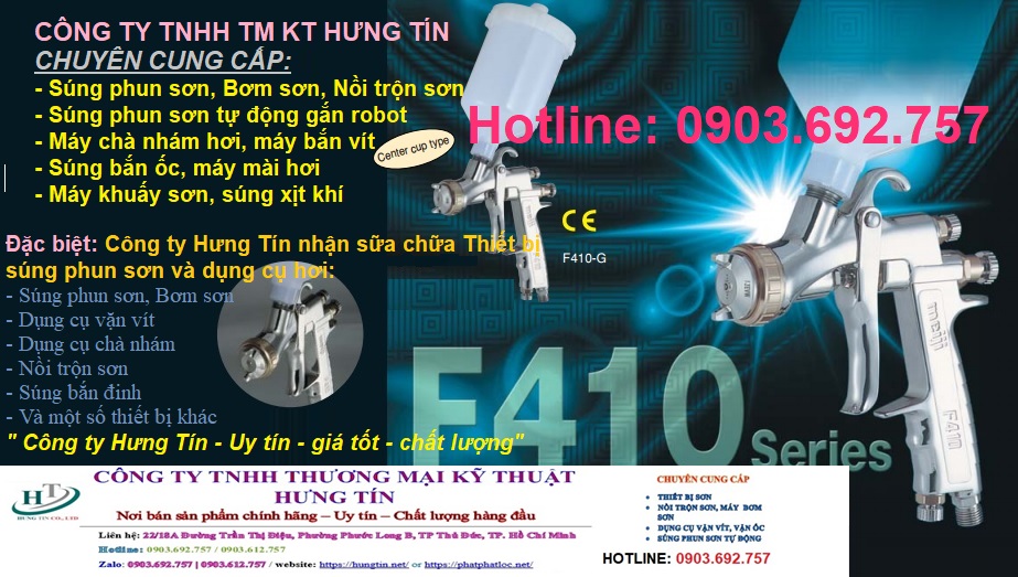 Súng phun sơn, nồi trộn sơn, máy chà nhám, bơm sơn giá tốt