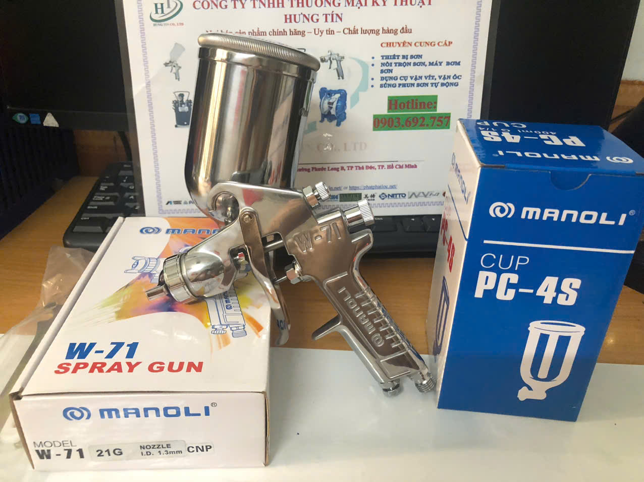 Súng phun sơn Manoli W71-21G