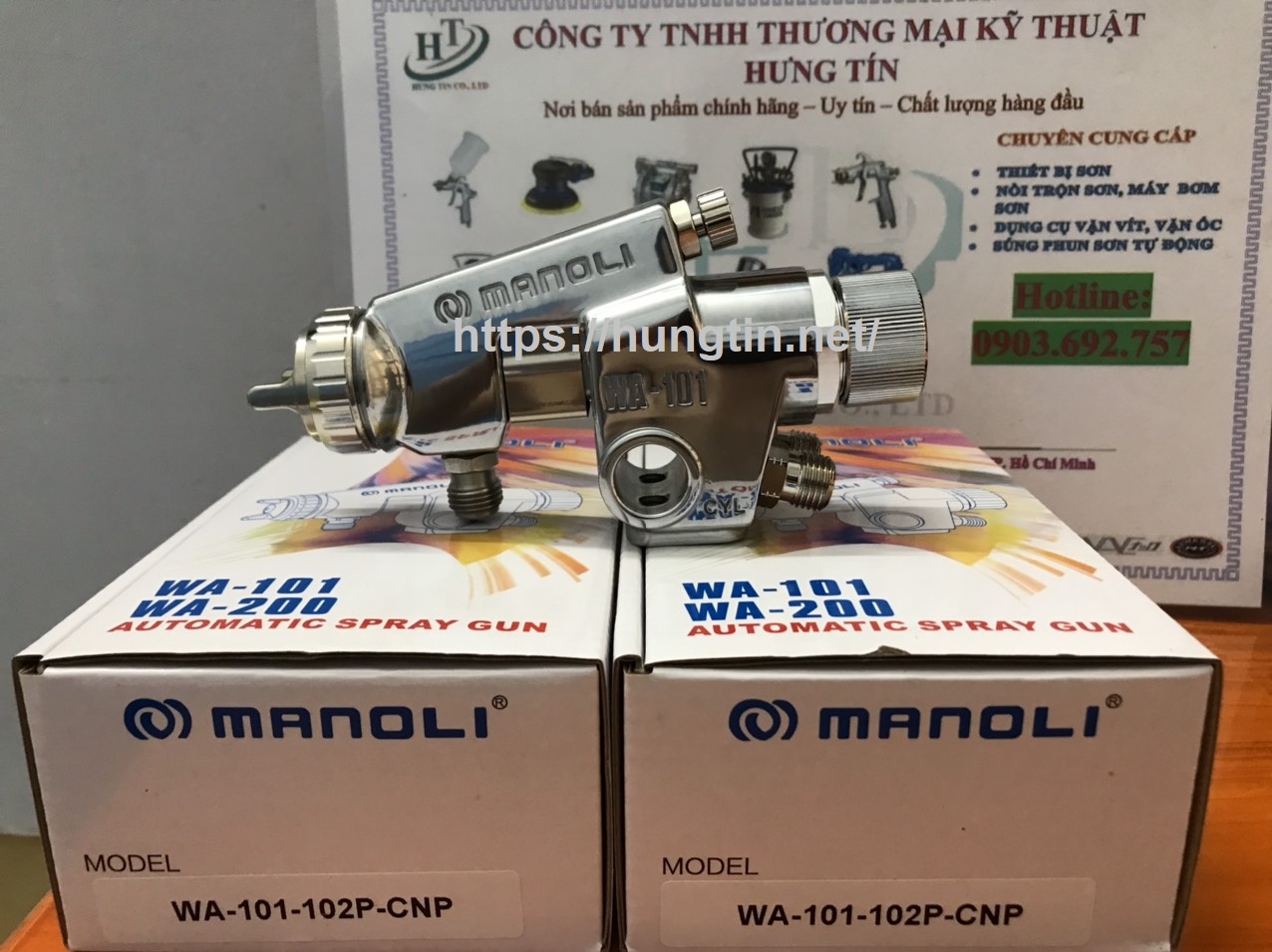 Thiết bị phun sơn tự động Manoli WA-101-102P