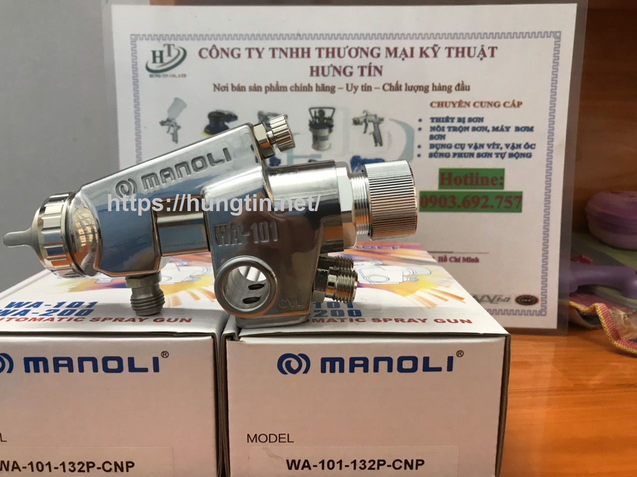 Thiết bị phun sơn tự động Manoli WA-101-132P